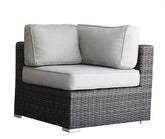 Minnesota Wicker Sectional Corner - Brown