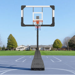 Portable Basketball Stand, 8.04 to 10 ft Height Adjustment Basketball Hoop & Goal, Basketballs Hoop Outdoor with 44 inch PC Backboard for Kids, Adults in Schools, Parks, Indoor & Outdoor Use