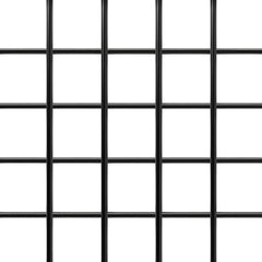 Grid Wall Panel 1.9 x 5.4 ft Wire Display Rack with Wheels and 10 Hooks