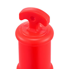 12 Pack Traffic Delineator Posts, 48 inches Traffic Safety Cones with Weighted Base and Reflective Strips, Heavy Duty Delineator Posts for Construction Site, Parking Lot, Crowd Control, Red