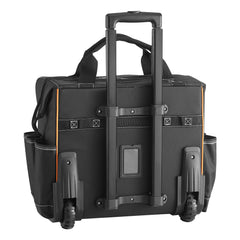 Rolling Tool Bag 25 Pockets Heavy Duty Roller Tool Bag Telescoping Handle