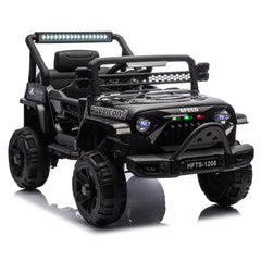 12V Kids Ride On Electric Truck Car W/Parents Control,2WD,Four-wheel suspension,Early education function,Adjustable volume,USB,MP3,Bluetooth,Microphone jack,Power display,LED lights For kids aged 1-4.