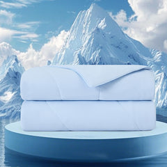1-Piece 90x90" Cooling DA Comforter,Ice Blue