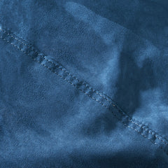 Marlin 6.5 Foot Suede Cylindrical Bean Bag, Midnight Blue