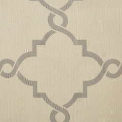 Fretwork Print Grommet Top Window Curtain Panel(Only 1 Pc Panel)