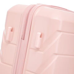 HIFINE TOURIST 20"/24"/28" 3 pcs/set in ABS Spinner Wheel Luggage, Matching Color , With Combination Lock (Pink)