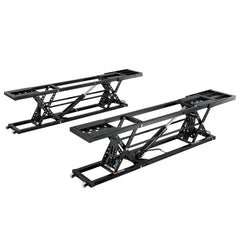 VEVOR Car Lift, 7,000 LBS Capacity Portable Car Lift, with Extended-Length Plates, 26.8" Max. Height, Heavy-duty Carbon Steel Truck Lift with 120V Power Unit, Auto Car Jack Lifts for Home Garage Shop