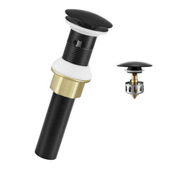 Bathroom Sink Drain with Overflow Anti-Clogging Vessel Sink Drain Strainer