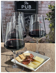 Plastic Wine Glasses Set of 4 (19oz), BPA Free Tritan Lexington Wine Glass Set, Unbreakable Red Wine Glasses, White Wine Glasses