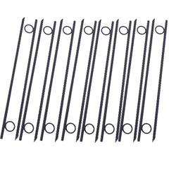 Rebar stake with loop 16pcs Grip Rebar 3/8x 18 Inch Steel Durable Heavy Duty Tent Canopy Ground Stakes with Angled Ends and 1 Inch Loops for Campsites and Canopies