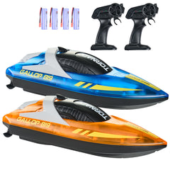 Christmas gifts! 2 PCS RC Boat 2.4 GHz Remote Control Racing Boat 12 km/h Kids Adults Gift