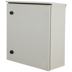 Electrical Enclosure, 24x24x12in, Tested to UL Standards NEMA 4 Outdoor Enclosure, IP65 Waterproof & Dustproof Cold-Rolled Carbon Steel Hinged Junction Box for Outdoor Indoor Use, with Rain Hood
