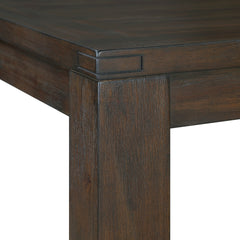 Harry Dining Table, Straight Legs, Rectangular Brown Acacia 79 Inch