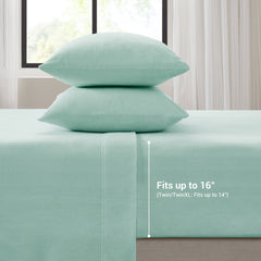 3 PCS Twin XL Sheet Set Aqua