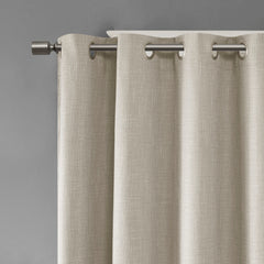 Printed Heathered Blackout Grommet Top Curtain Panel(Only 1 Pc Panel)