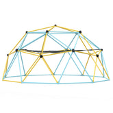 Climbing Dome, for Kids 3 to 10 Years Old,10FT Geometric Dome Climber with Hammock and Swing, Jungle Gym Supports 750LBS and Easy Assembly, with Climbing Grip, Outdoor Backyard Play Equipment