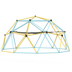 Climbing Dome, for Kids 3 to 10 Years Old,10FT Geometric Dome Climber with Hammock and Swing, Jungle Gym Supports 750LBS and Easy Assembly, with Climbing Grip, Outdoor Backyard Play Equipment