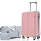 20 Inch Carry On Luggage Set 3 Piece with Spinner Wheels, Lightweight Hardshell ABS Suitcase for Weedend Getaways, Business Travel