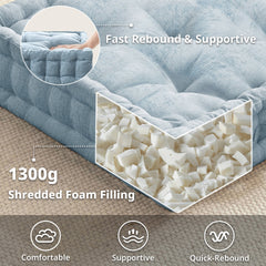 Poly Chenille Square Floor Pillow Cushion-24x24"