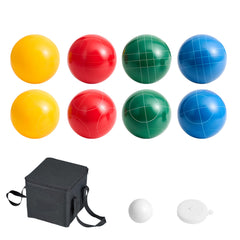 Bocce Ball Set Bocce Ball Game Set 90 mm 8 Resin Balls 4 Colors for Beach