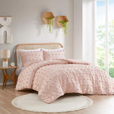 King/Cal King Clip Jacquard Comforter Set