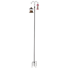 Double Shepherds Hook 8 Pack 108 Inch Heavy Duty Bird Feeder Pole