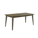 Yuki 72 Inch Rectangular Dining Table, Tapered Legs, Vintage Walnut Brown