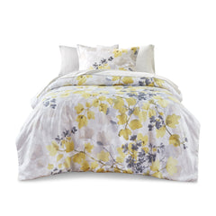 Comforter Set with Bed Sheets Yellow Twin