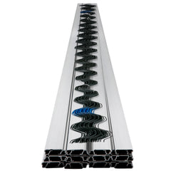 Spring Wire and Lock Channel,6.56ft Spring Lock & U-Channel Bundle for Greenhouse, 20 Packs PE Coated Spring Wire & Aluminum Alloy Channel, Plastic Poly Film or Shade Cloth Attachment w/Screws