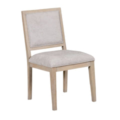 Kizie Dining Side Chair Set of 2, Rustic Panel Design Tawny Brown Wood