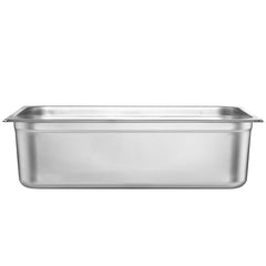 6 Pack Hotel Pans, Full Size Anti-Jam Steam Pan, 0.8mm Thick Stainless Steel Restaurant Steam Table Pan, 6-Inch Deep Commercial Table Pan, Catering Storage Food Pan, for Industrial & Scientific