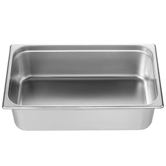 6 Pack Hotel Pans, Full Size Anti-Jam Steam Pan, 0.8mm Thick Stainless Steel Restaurant Steam Table Pan, 6-Inch Deep Commercial Table Pan, Catering Storage Food Pan, for Industrial & Scientific