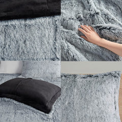 Twin/Twin XL Shaggy Long Fur Comforter Mini Set