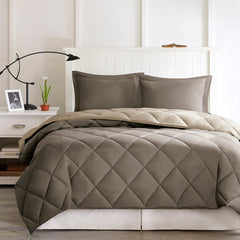 Twin/Twin XL 3M Scotchgard Diamond Quilting Reversible Down Alternative Comforter Set