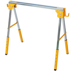 2PACK Adjustable Height Sawhorse,Folding Portable Saw Horses ,Heavy Duty Steel Sawhorse for Garage, Workshop, Fully Assembled