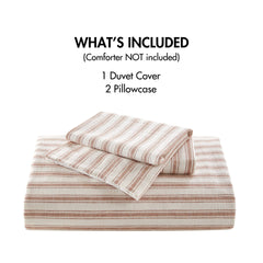 3 PCS King Duvet Set Terracotta