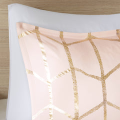 5-Piece Full/Queen 100% Polyester Brushed Microfiber Printed Comforter Set
