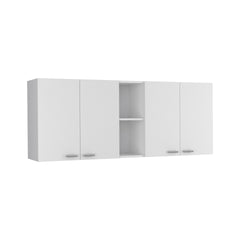 Wall Cabinet Ontario, Double Door, White Finish
