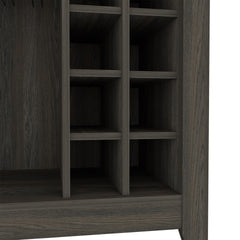 Bar Cabinet, One Open Drawer, One Open Shelf, Carbon Espresso