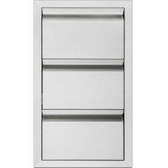 Outdoor Kitchen Drawers 15" W x 25.4" H x 19" D, Box Frame Style Flush Mount BBQ Drawers with Stainless Steel Handle, BBQ Island Drawers for Outdoor Kitchens or Patio Grill Station