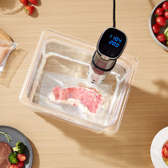 Sous Vide Precision Cooker, 1100W Sous-Vide Cooking Machine, WIFI Immersion Circulator with LED Digital Display, Fast-Heating, Accurate Temperature & Timer Control, SUS304 Stainless Steel