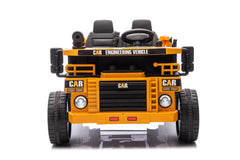 12V 2 Seater Ride on Dump Truck, 2WD 6-Wheel Ride on Toys for Big Kids with Remote Control, Toy Shovel, LED Lights & Music, Suspension Spring - Ages 3+