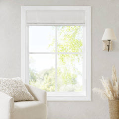 1 PCS 27x64" Total Blackout Cordless Roman Shade White