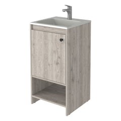 Chariot Free Standing Vanity Cabinet, One Open shelf