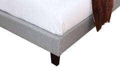Gray Cal King Upholstered Bed