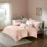 King/Cal King Metallic Printed Comforter Set