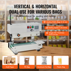 Continuous Bag Band Sealing Machine Vertical Band Sealer Carbon Steel