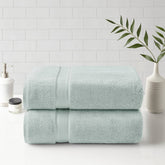 2 PCS 34x68" – 2PK Ultra-Soft 100% Cotton Absorbent Towel Set Seafoam