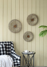 Set of 3 Jennings Metal Discs, Wall Decor
