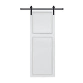 2-Panel Cottage style door 3/4" thick 21 in. x 80 in. MDF White Barn Sliding Door With Hardware kit